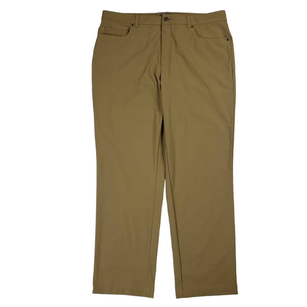 VRST Limitless 4 Way Stretch Pants Mens 36x30 Athletic 5 Pocket Commuter Beige
